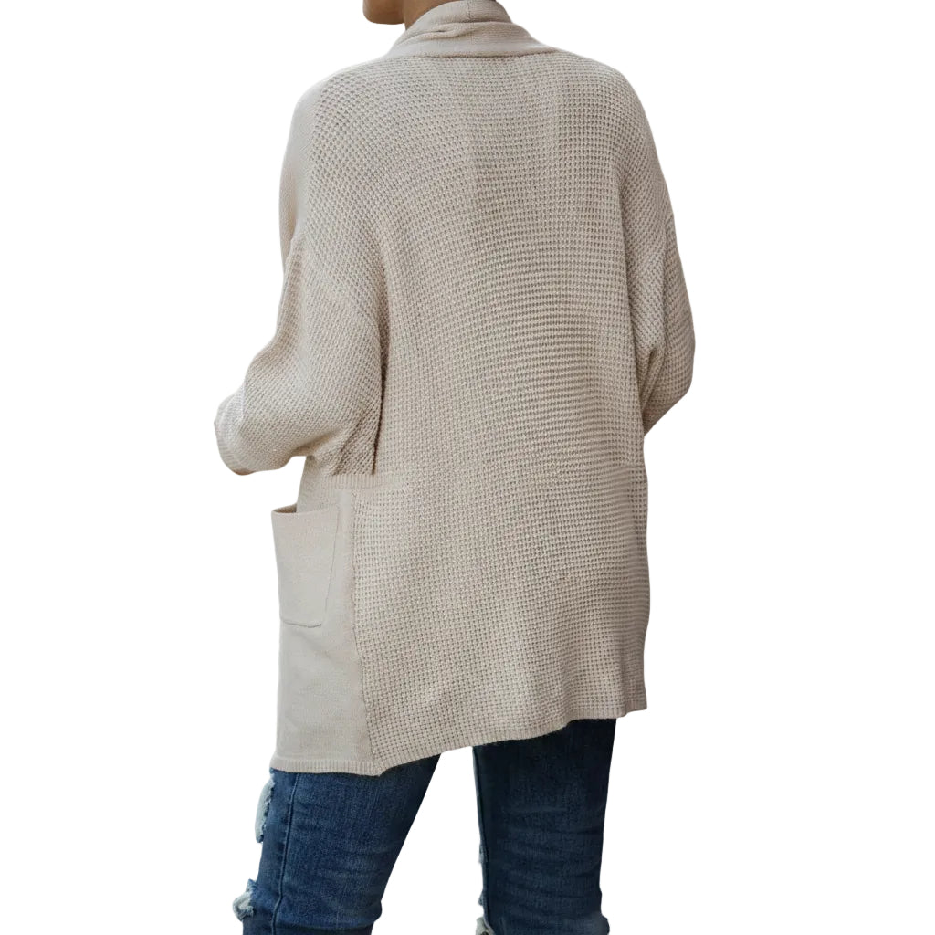 Apricot winter cardigan style