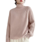 Front view of autumn casual knitwear for women
