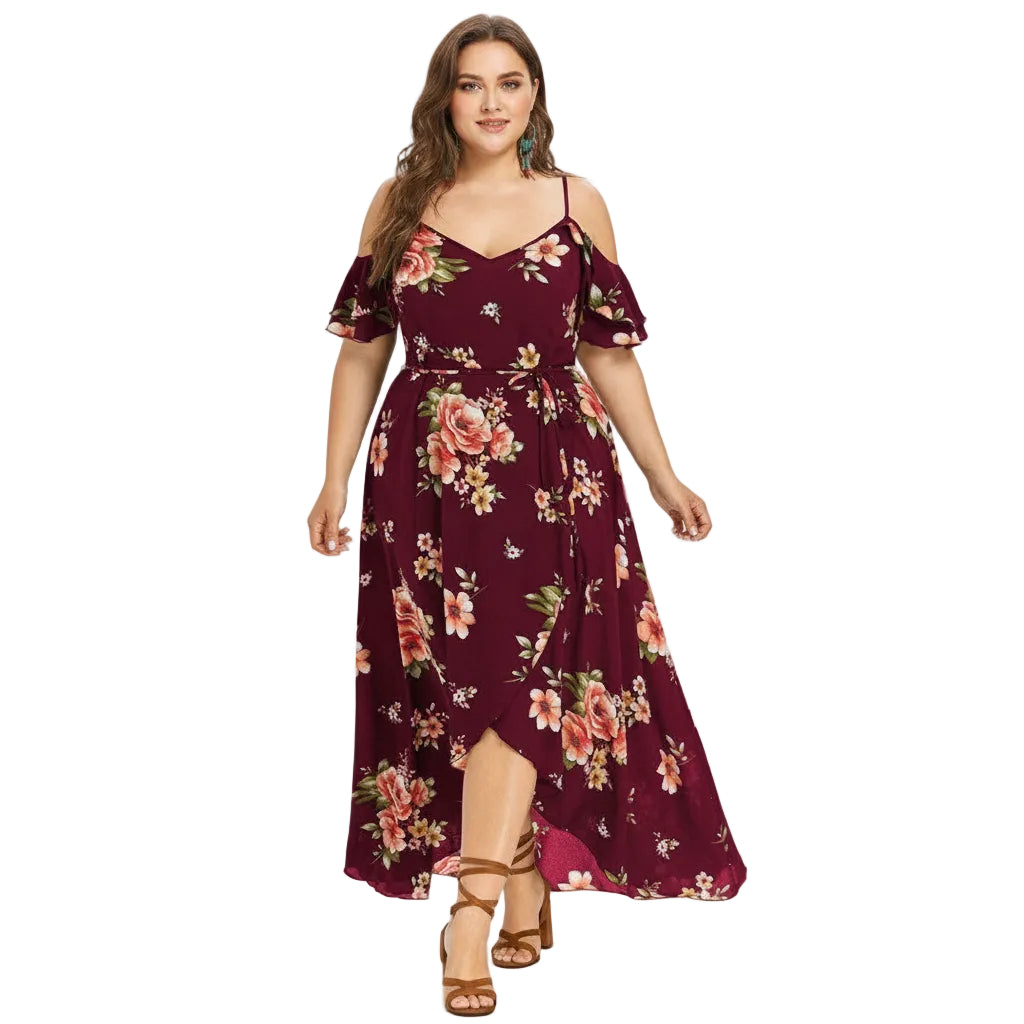 Women's Black plus size midi skirt.