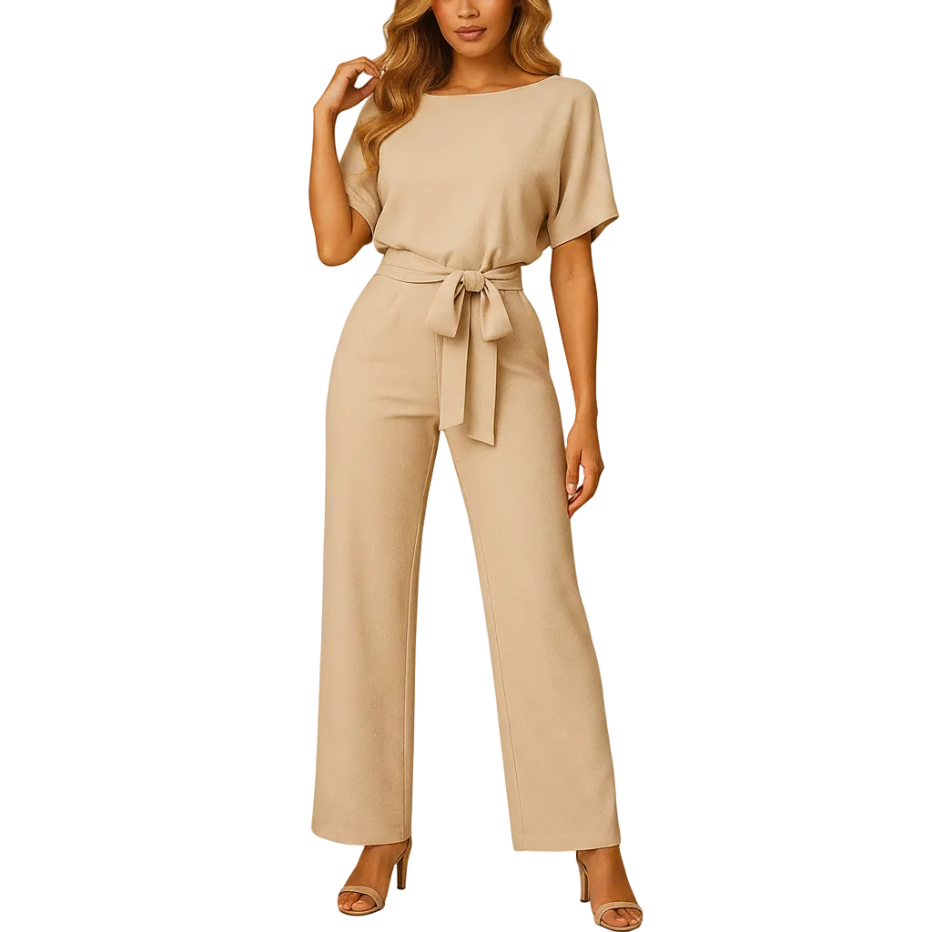 Black tailored fit jumpsuit for women