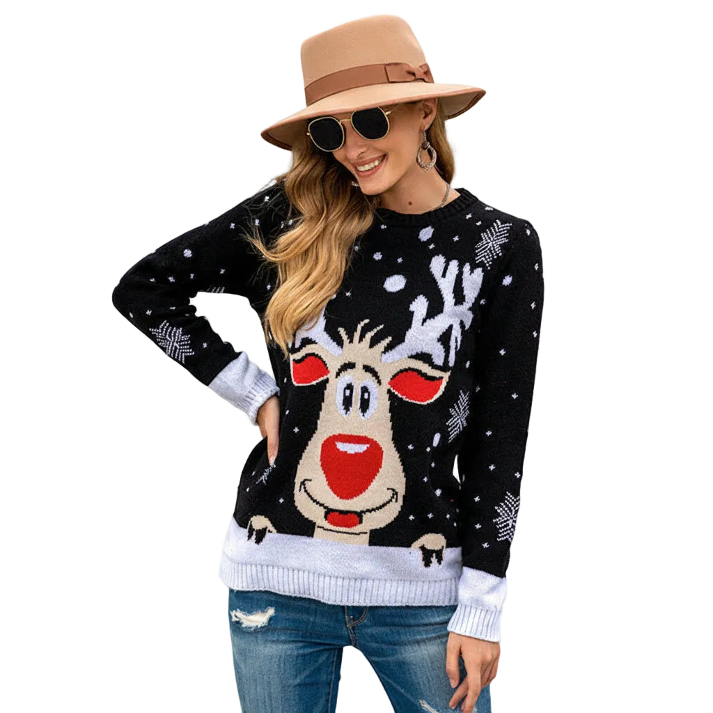 Cozy jacquard fashion sweater