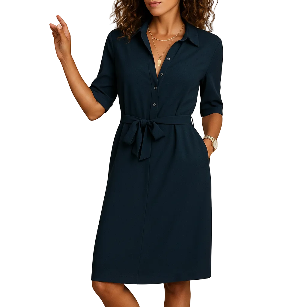 Elegant modern midi fashion dress style
