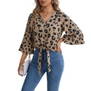 Elegant office blouse with lightweight chiffon fabric.