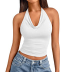 Fitted waist summer top for women