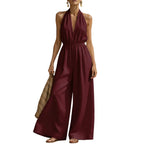 Women's Fluorescent Yellow cropped jumpsuit