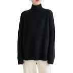 Half high collar sweater for women