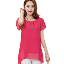 Women's Light Blue casual summer blouse.