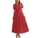 Women's Light Blue flowy maxi dress.