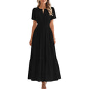 Women's Pink elegant pleated maxi dress.