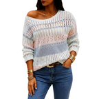 Stitched fashion sweater for women