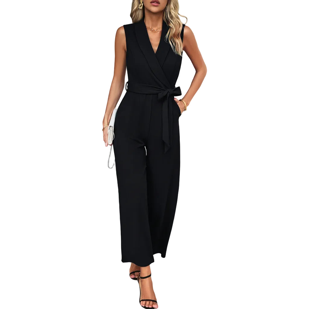 Women's jumpsuit made from twisted silk fabric.
