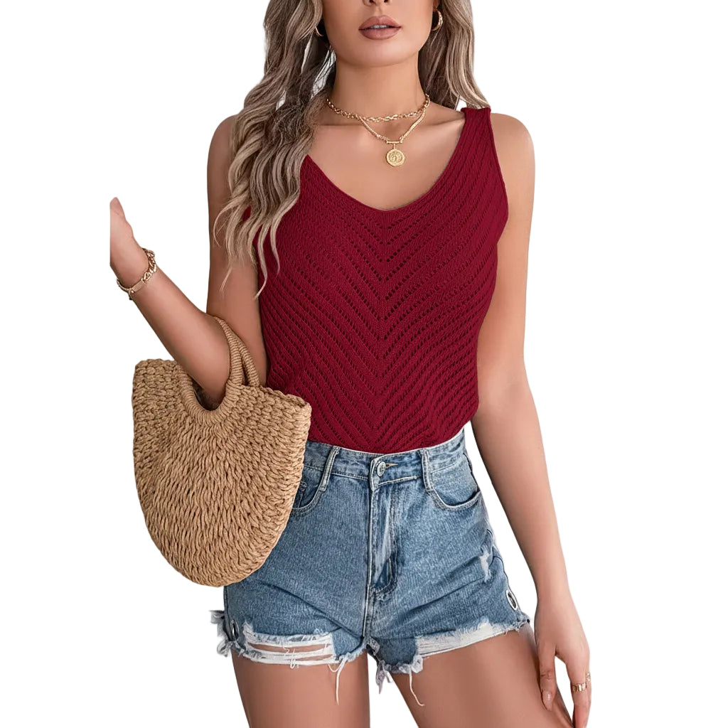 Breathable vacation top for women