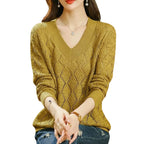 Irregular knit sweater for women