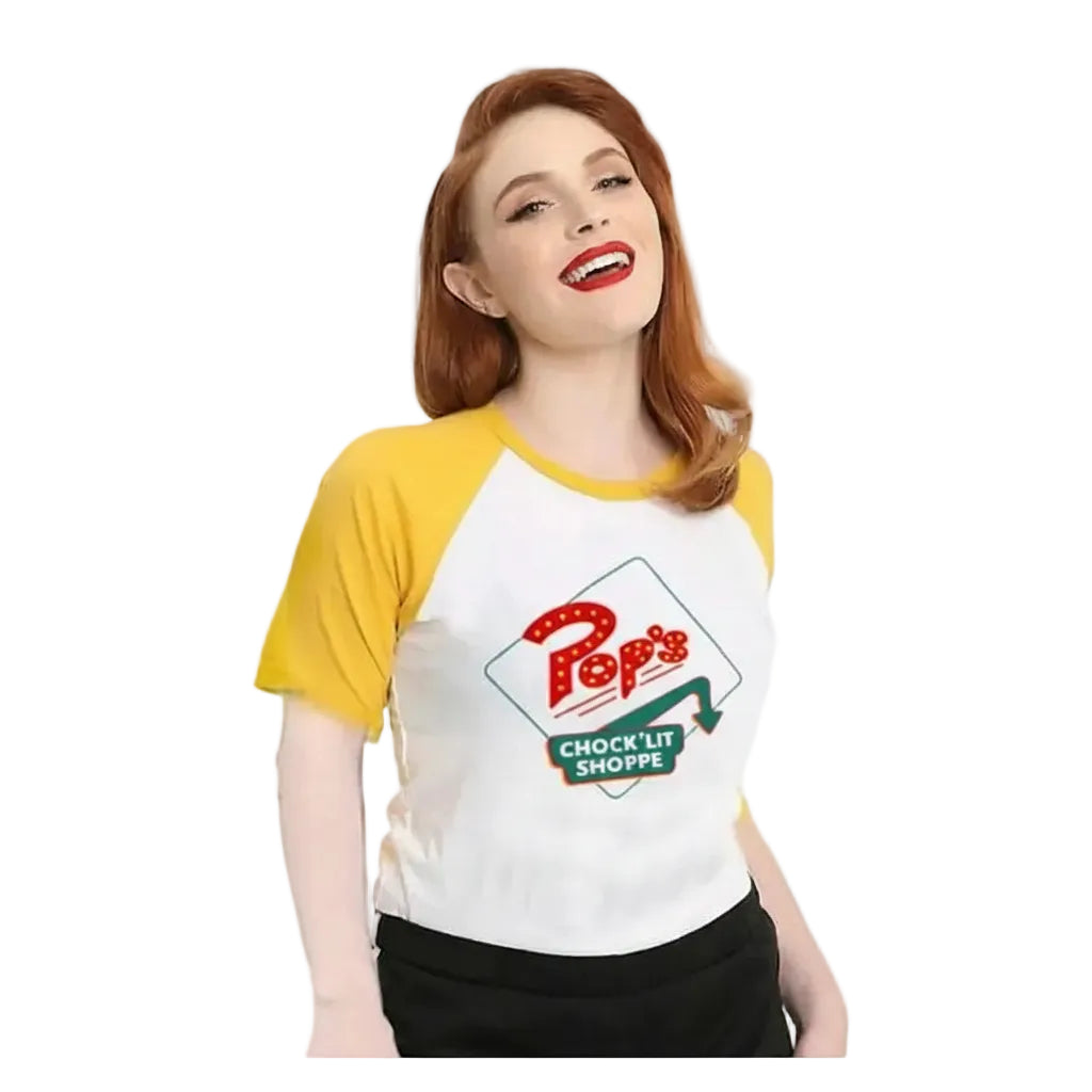 Printed O neck tee for women