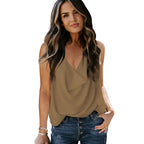 Purple summer tank top for women