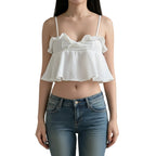 Slim fit crop tank for women
