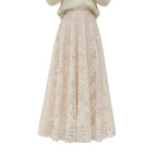 Women's elegant A line midi skirt.