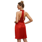 Women's leisure spring dress with relaxed silhouette.