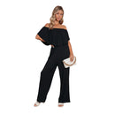 Women's mid waist wide leg jumpsuit for everyday wear.