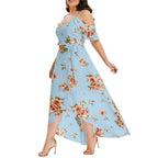 Women's plus size casual midi skirt with relaxed fit.